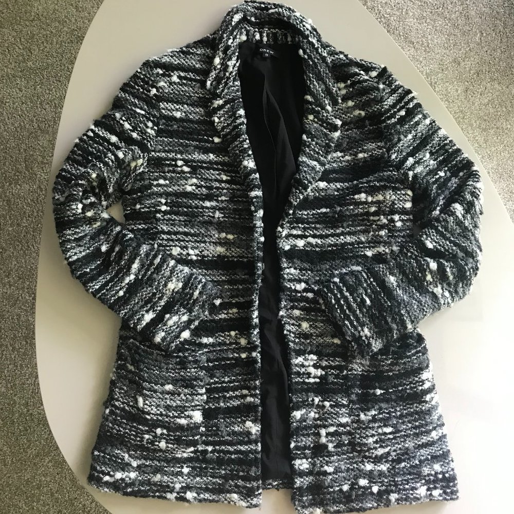 Drew open front boucle jacket